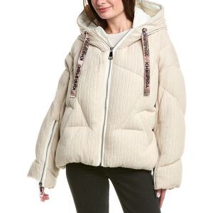 Khrisjoy Womens  Khris Knitted Puffer Jacket, White